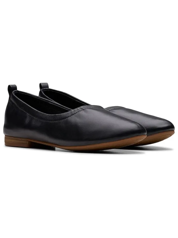 Leder-Ballerinas "Fawna" in Schwarz