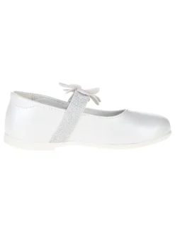 Leder-Ballerinas "Happy dance" in Weiß