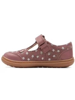 Leder-Ballerinas in Rosa
