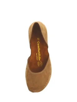 Leder-Ballerinas in Sand