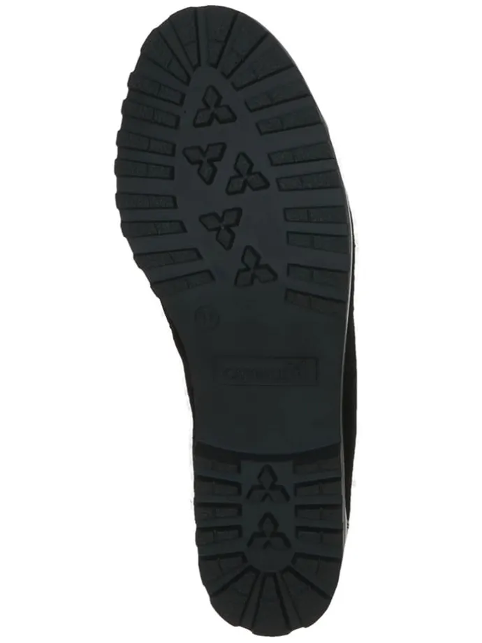 Leder-Ballerinas in Schwarz