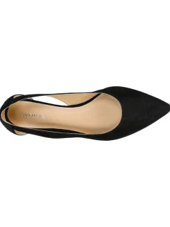 Leder-Ballerinas in Schwarz