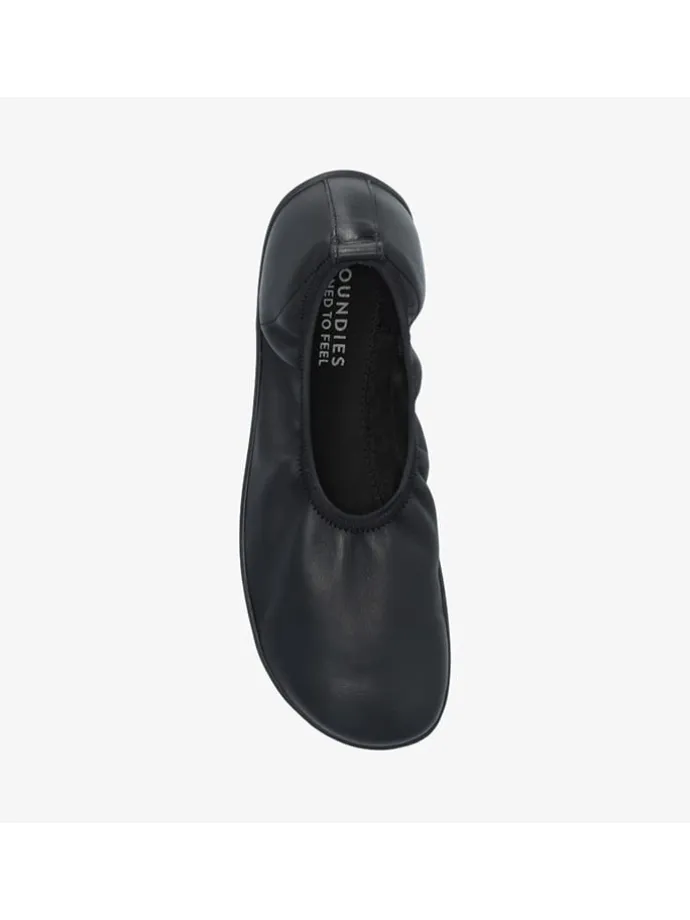 Leder-Barfußschuhe "Ballet 2.0" in Schwarz