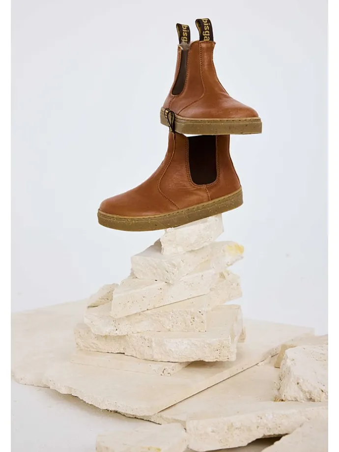 Leder-Barfußschuhe "Ene" in Hellbraun