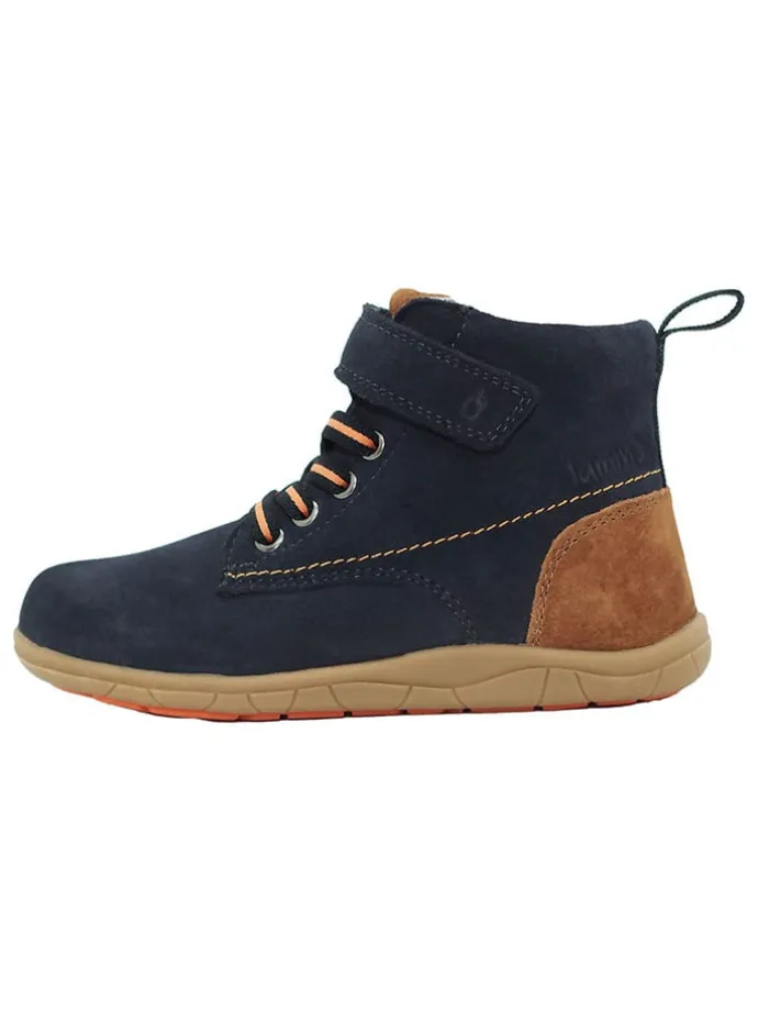 Leder-Barfußschuhe in Dunkelblau