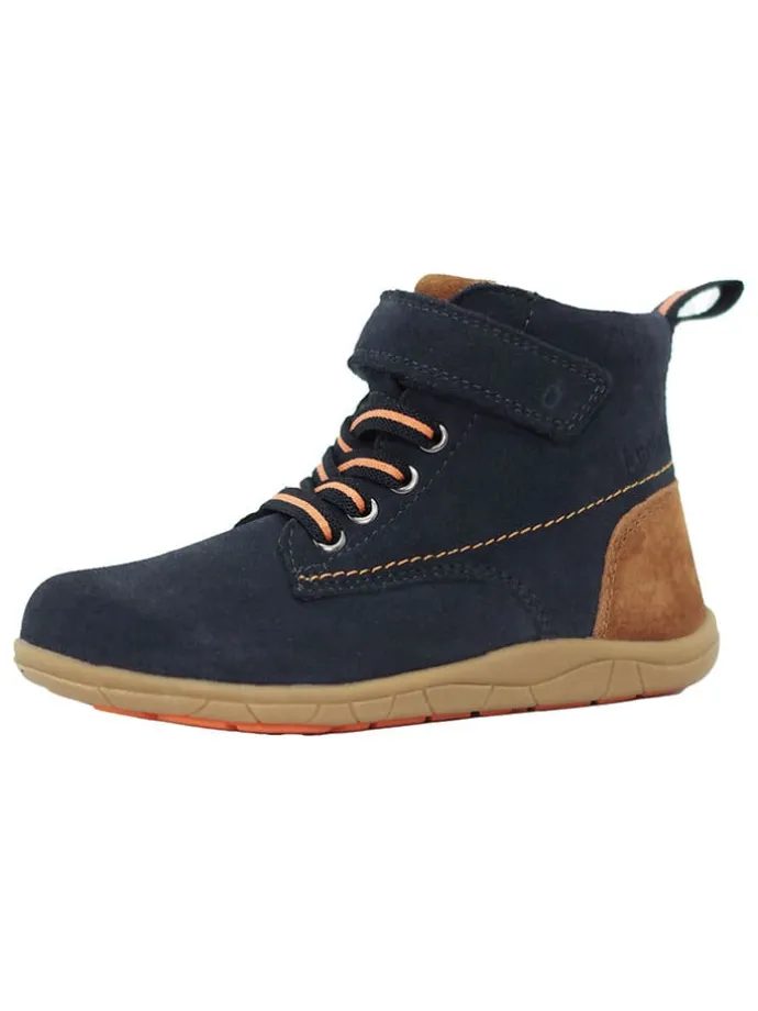 Leder-Barfußschuhe in Dunkelblau