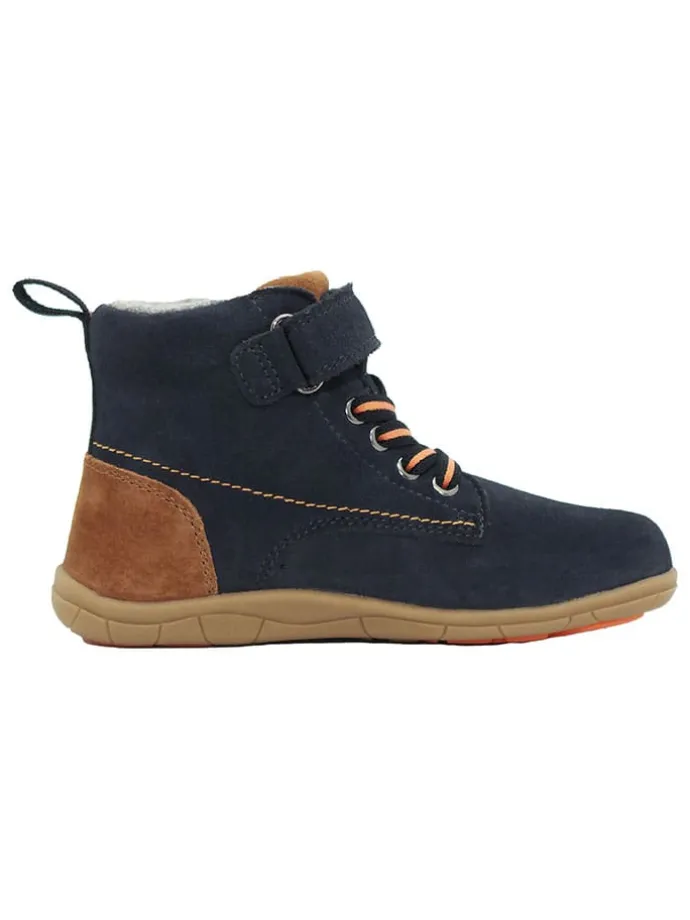 Leder-Barfußschuhe in Dunkelblau