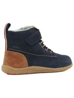 Leder-Barfußschuhe in Dunkelblau