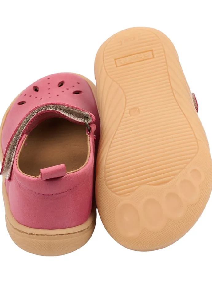 Leder-Barfußschuhe in Pink