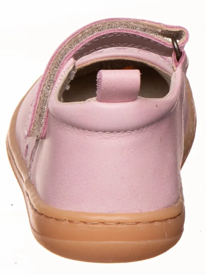 Leder-Barfußschuhe in Rosa