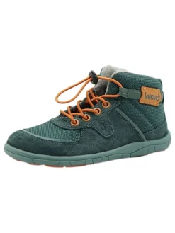 Leder-Barfußschuhe in Türkis