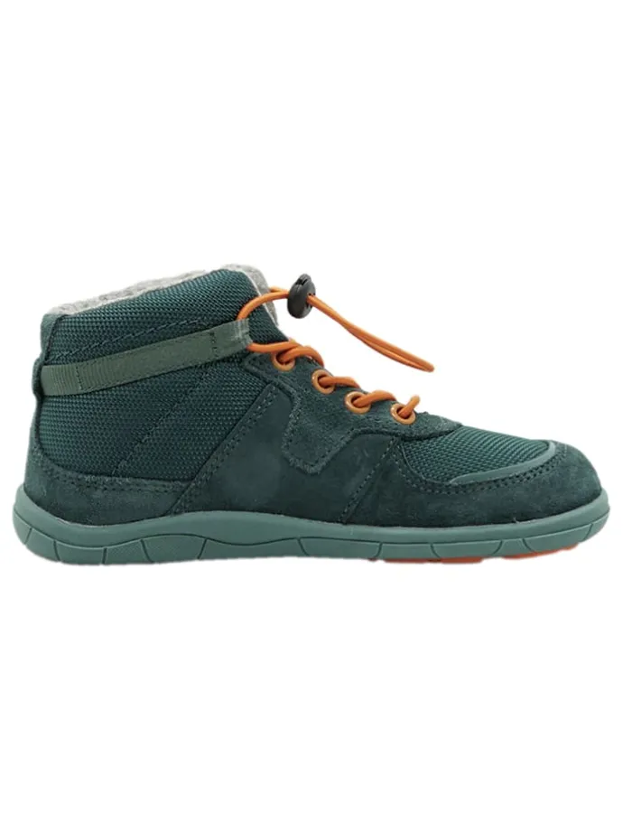 Leder-Barfußschuhe in Türkis