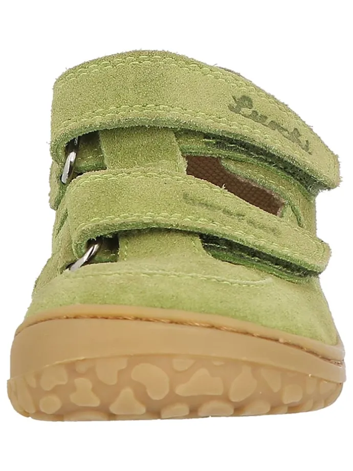 Leder-Barfußschuhe "Nando" in Khaki