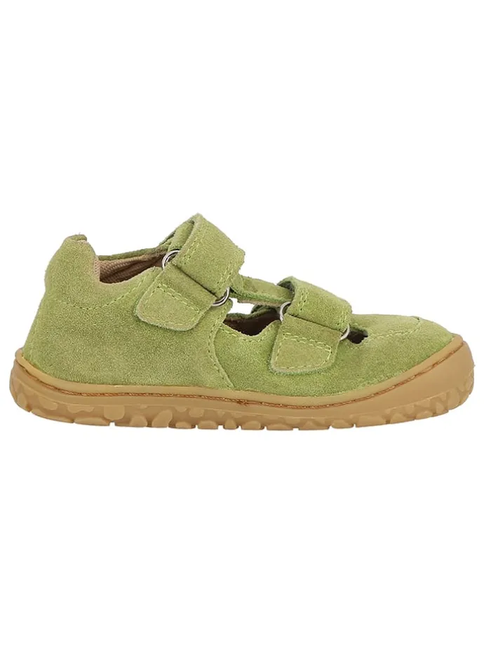 Leder-Barfußschuhe "Nando" in Khaki