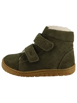 Leder-Barfußschuhe "Nik" in Khaki