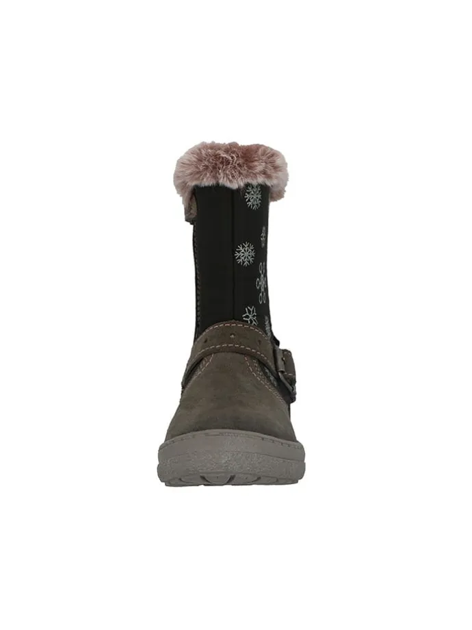 Leder-Boots "Astral" in Grau
