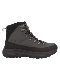 Leder-Boots "Dypsie" in Grau/ Schwarz