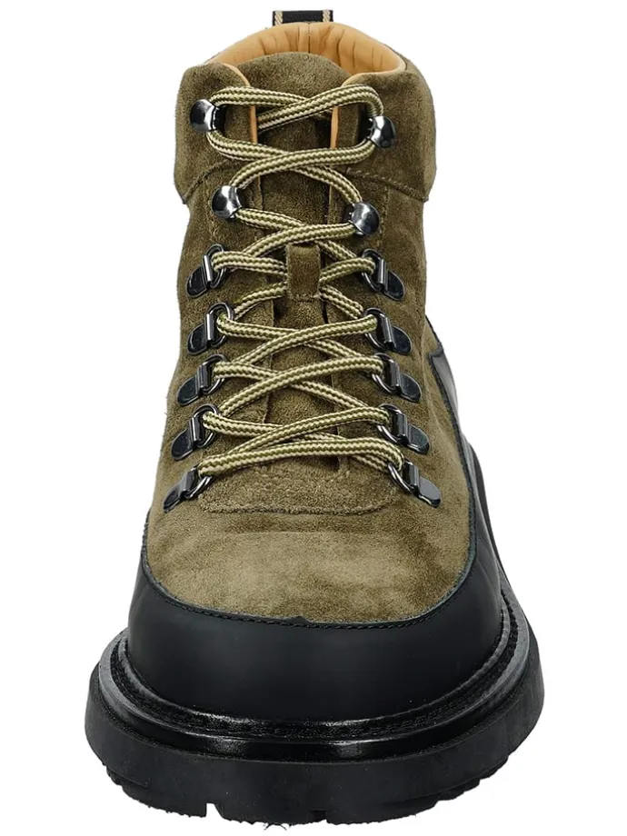 Leder-Boots "Hillprep" in Oliv