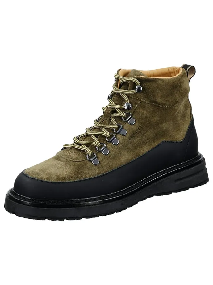 Leder-Boots "Hillprep" in Oliv