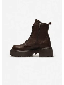 Leder-Boots in Braun