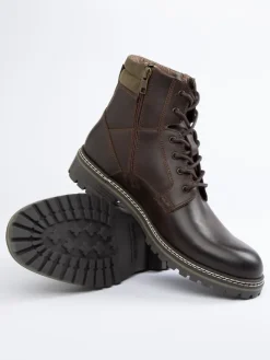 Leder-Boots in Braun