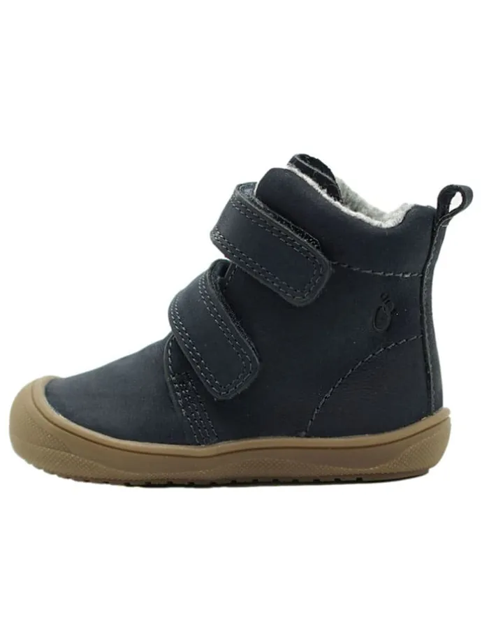 Leder-Boots in Dunkelblau