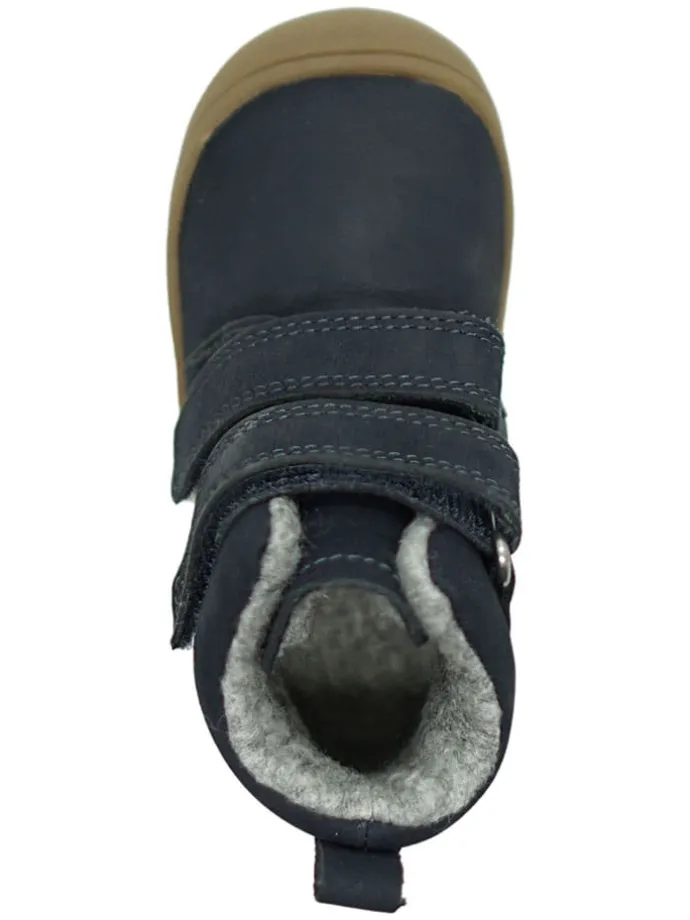 Leder-Boots in Dunkelblau
