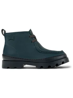 Leder-Boots in Dunkelblau