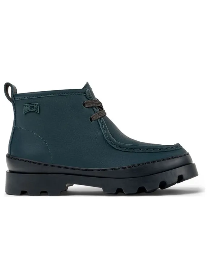 Leder-Boots in Dunkelblau