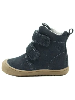 Leder-Boots in Dunkelblau