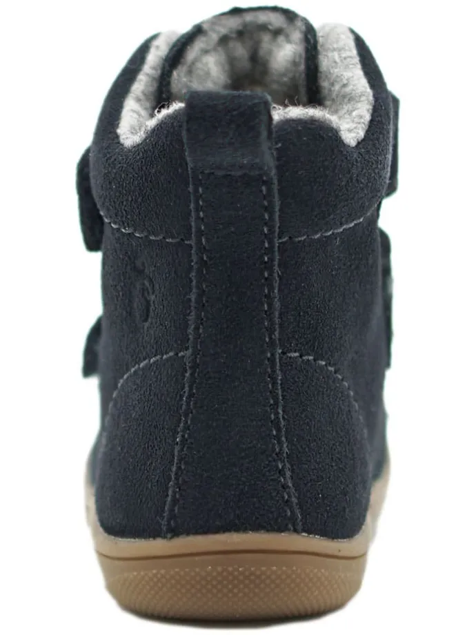 Leder-Boots in Dunkelblau
