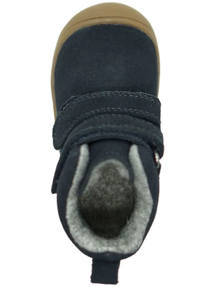 Leder-Boots in Dunkelblau