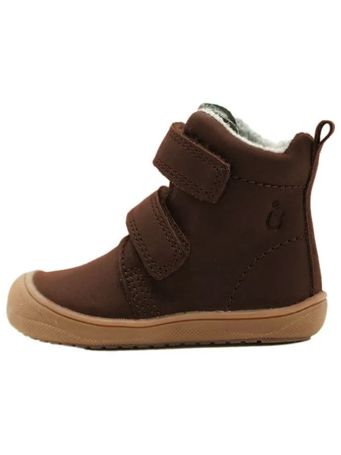 Leder-Boots in Dunkelbraun