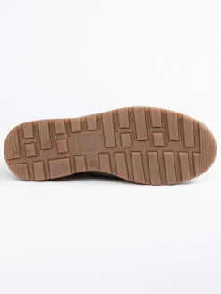 Leder-Boots in Grau