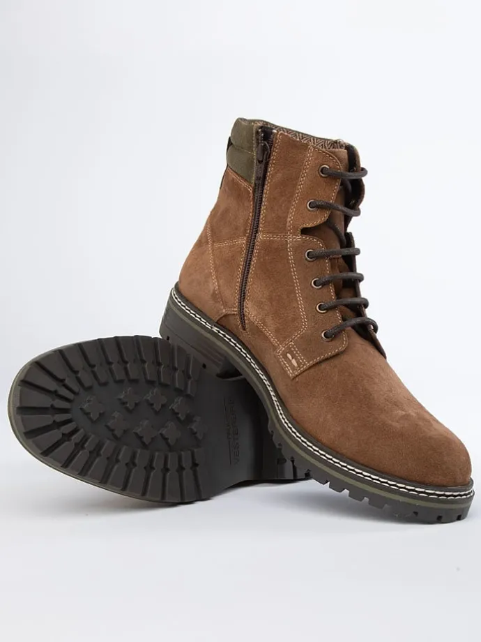 Leder-Boots in Hellbraun