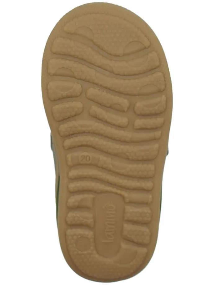 Leder-Boots in Khaki