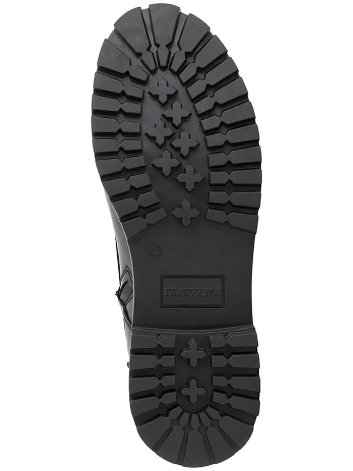 Leder-Boots in Schwarz