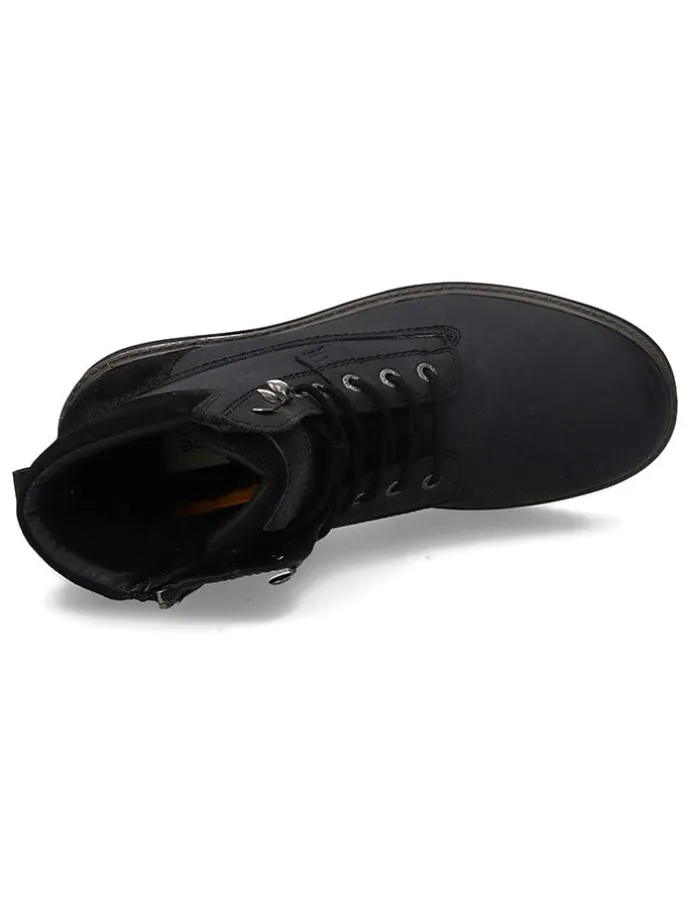 Leder-Boots in Schwarz