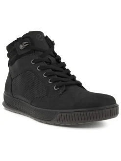 Leder-Boots in Schwarz