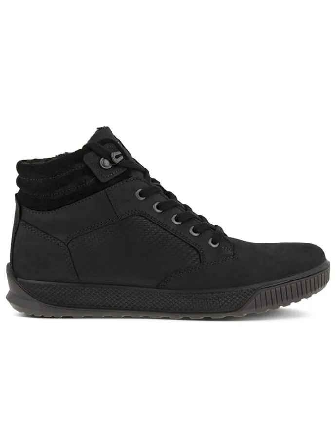 Leder-Boots in Schwarz