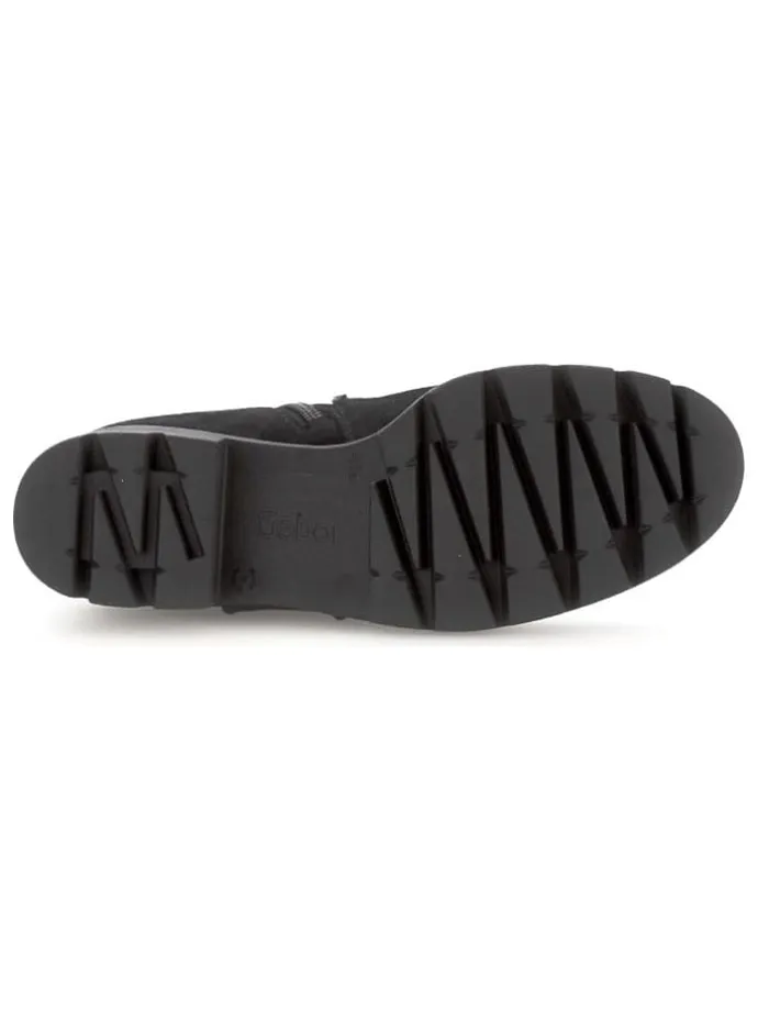 Leder-Boots in Schwarz