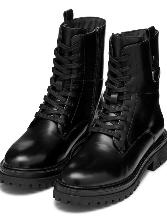 Leder-Boots "Iridea" in Schwarz