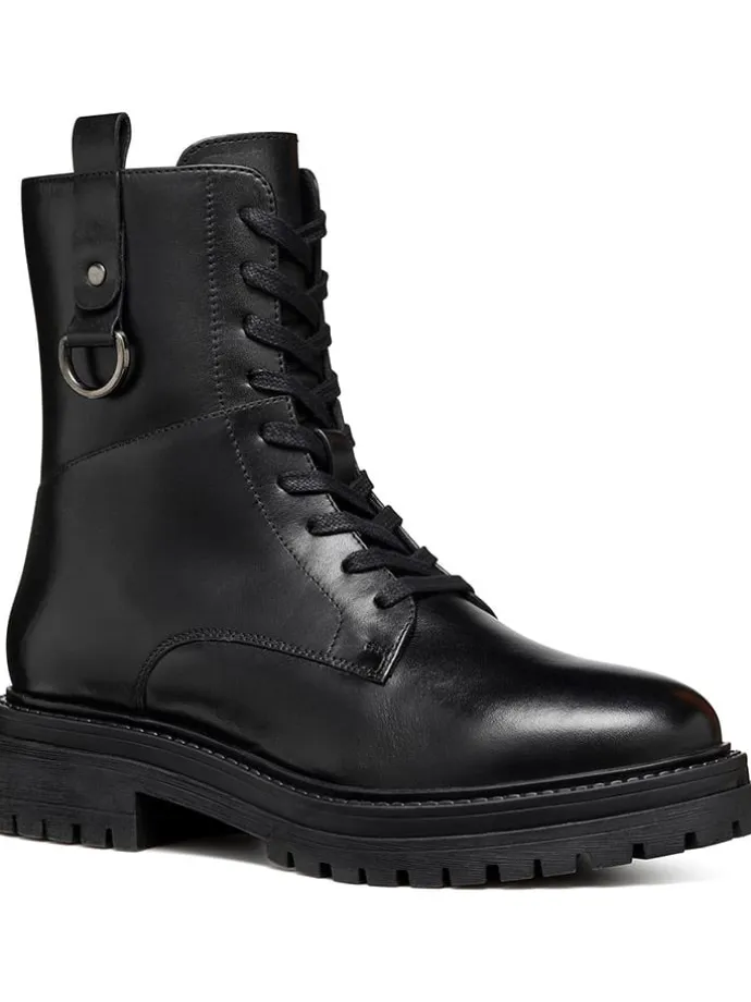 Leder-Boots "Iridea" in Schwarz