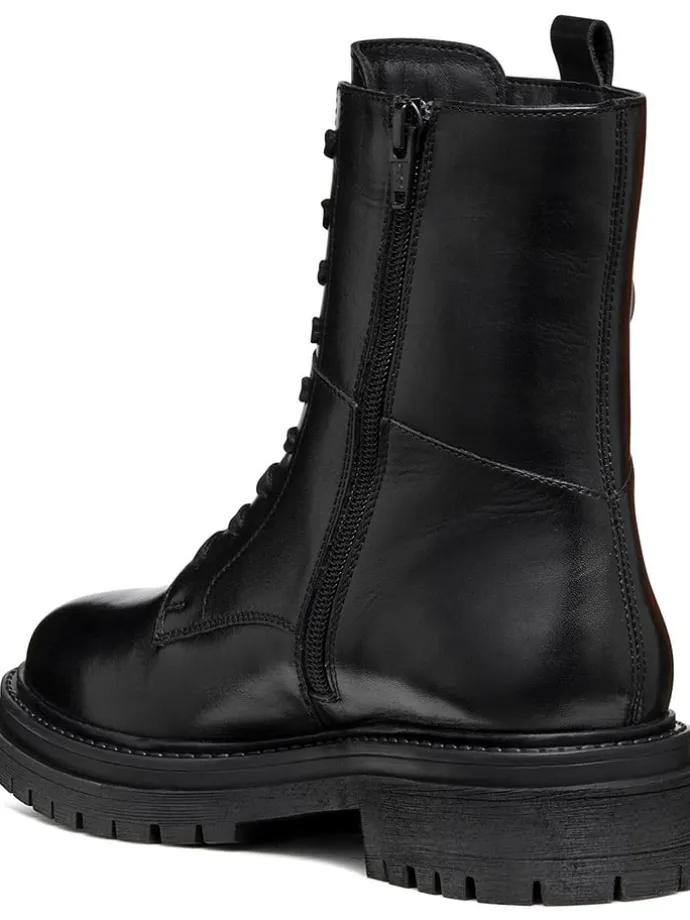 Leder-Boots "Iridea" in Schwarz