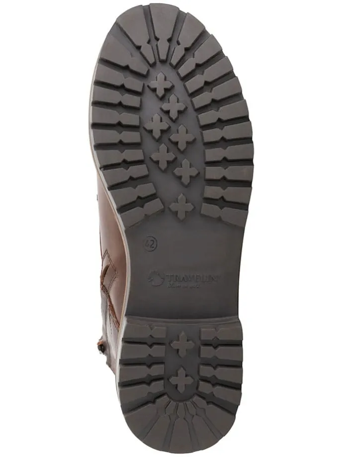 Leder-Boots "Langdets" in Braun