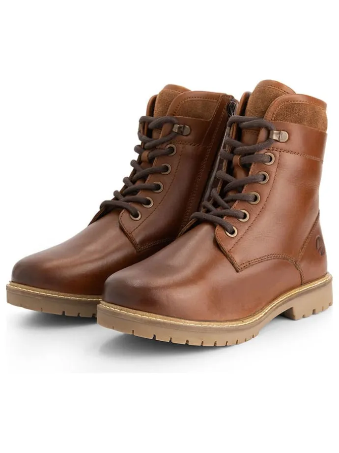 Leder-Boots "Larvik" in Hellbraun