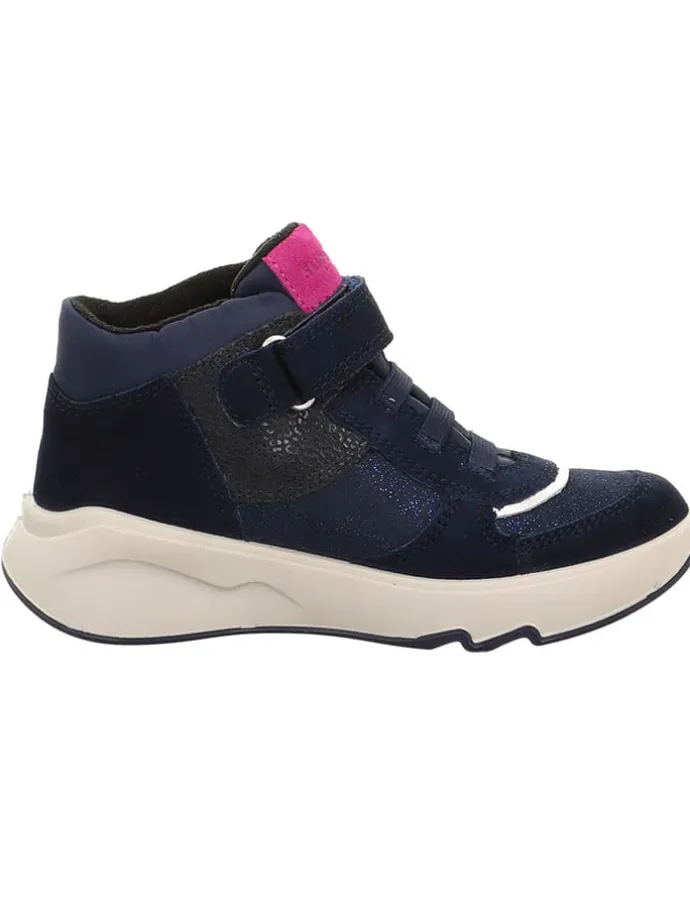 Leder-Boots "Melody" in Dunkelblau