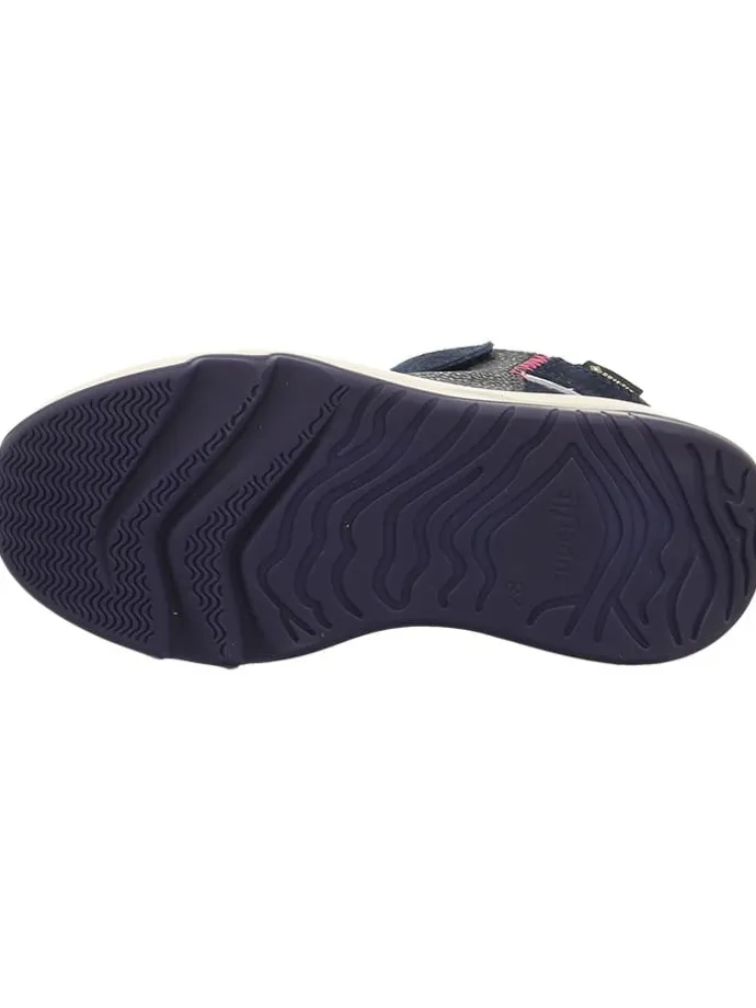Leder-Boots "Melody" in Dunkelblau