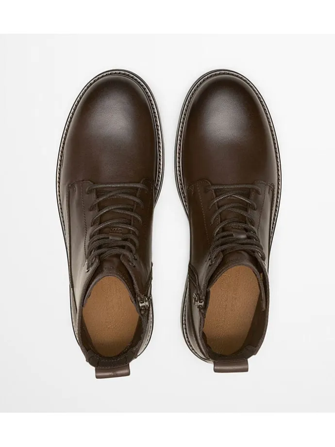 Leder-Boots "Rony" in Braun