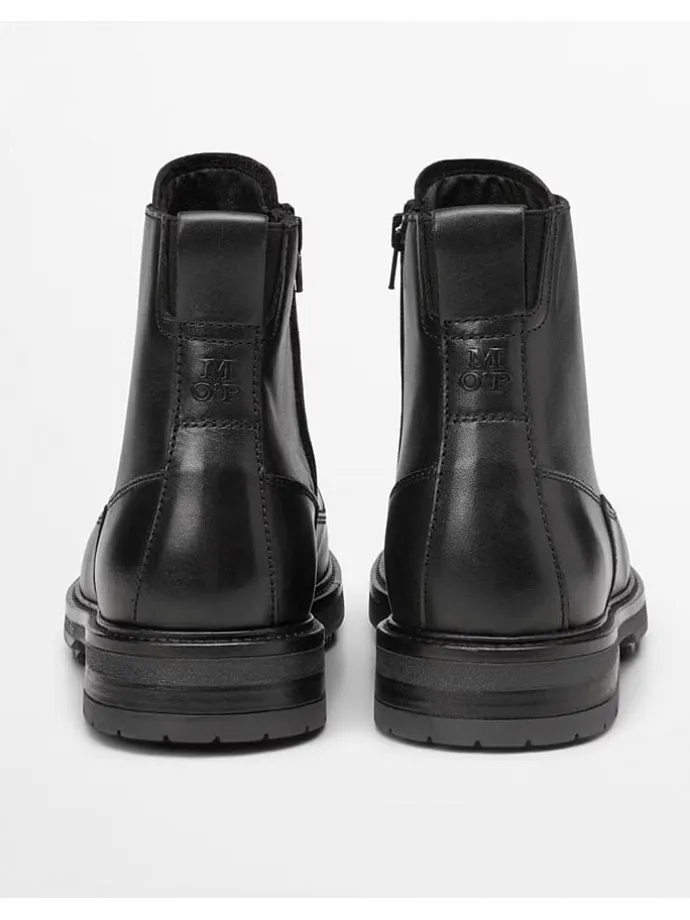 Leder-Boots "Rony" in Schwarz
